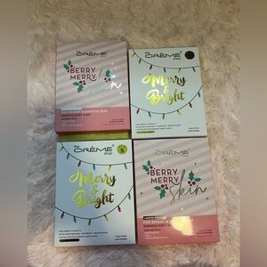 4Boxes The  Crème Shop Merry & Bright Sheet Mask, 5-Pk.per Box!